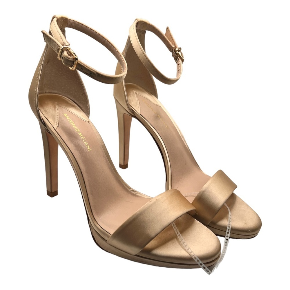 ANTONIO MELANI Champagne Ankle Strap Heels - Picture 7 of 11